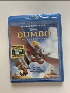 Disney's Dumbo 70th Anniv. Ed. 2-Disc Blu-Ray + DVD Combo Set  NEW - Picture 1 of 1