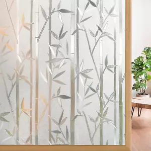Bamboo Window Film for Glass Window Decorative Films Frosted Privacy - Picture 1 of 9