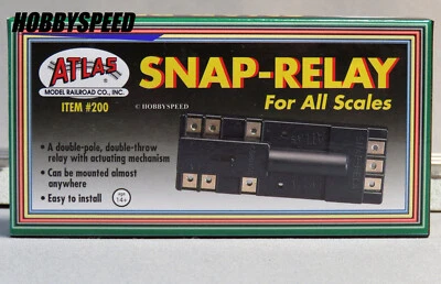 ATLAS 200 HO SNAP RELAY SWITCH TURNOUT MACHINE track electrical power ATL200 NEW - Image 1 of 3