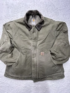 Carhartt J184 LOV Arctic Sherpa Lined Work Jacket Green Size X-Large - Picture 1 of 24