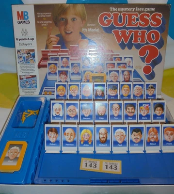 Vintage Guess Who? Board Game By MB Games  100% Complete - (Y143) - Image 1 of 2