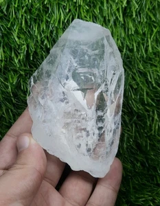 Cristallo di quarzo inciso combinazione con albite e formazione unica dal Pakistan. - Foto 1 di 14