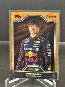 2025 Topps F1 Fanatics Fest NYC Exclusive Yuki Tsunoda NY Slice Orange /25 SSP - Picture 1 of 2