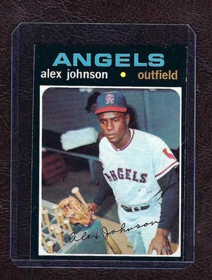 Бейсбольная карточка 1971 Topps No590 Алекс Джонсон. California Angels, 5-я серия, EX! - Изображение 1 из 2