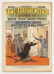 Fame and Fortune Weekly Oct 4 1912 #366 GD/VG 3.0 - Picture 1 of 2