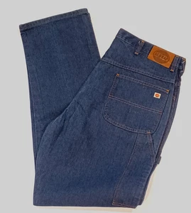 VTG Red Kap Mens Denim Carpenter Work Blue Jeans Denim FITS 36X34 dark wash - Picture 1 of 3