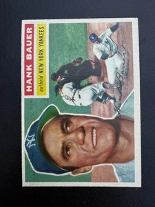1956 Topps Hank Bauer #177 NR-MINT *CENTERED!* CLEAN VIVID COLOR HIGH END - Bild 1 von 2