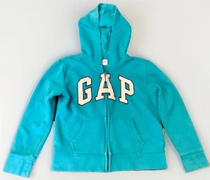 Gap Hoodie Fleece Logo Jacket Outerwear Hooded Zip Sweatshirt Girls Large Or 10 - Picture 1 of 5