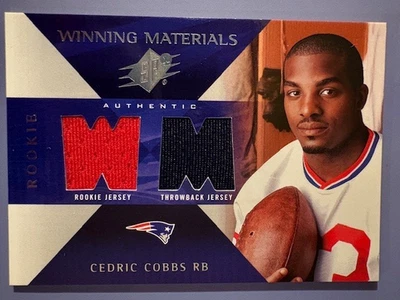 2004 Cedric Cobbs UD SPx Winning Materials Dual Jerseys - Image 1 of 2