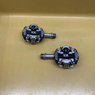 Pedais de cascalho preto VP VX corrida eixo de aço sem clipe mountain bike - Imagem 1 de 4