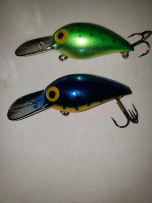 2 Pre-Rapala Storm Wiggle Warts V122 V162  - Image 1 of 4