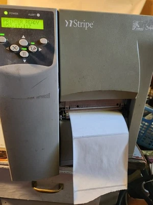 Zebra Stripe S4M Thermal Transfer Label Printer Ethernet USB Serial - Image 1 of 4