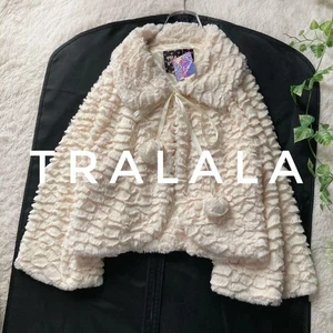 With tag! Turala Liz Lisa fur bolero jacket white pompom so - Picture 1 of 24