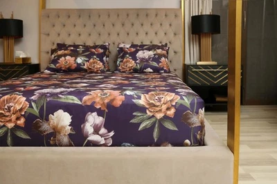 Austin Linen Luxury Midnight ivy Designer Collection Sheet Set - Image 1 of 4