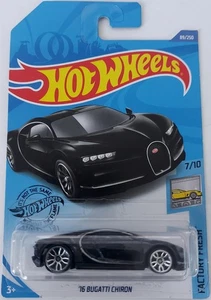 2018 Mattel Hot Wheels 2016 Bugatti Chiron 7/10 HW Factory Fresh 89/240 FYB49 - Picture 1 of 2