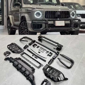 FITS FOR MERCEDES BENZ G CLASS W465 G580 G63 BLCAK FRONT BUMPER GRILLE GUARD - Picture 1 of 5