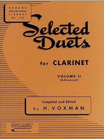 Selected Duets for Clarinet Volume II (Advanced) by H. Voxman (HL04470950) - Image 1 of 1