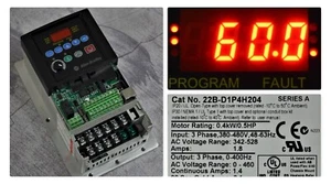 Allen-Bradley PowerFlex40 22B-D1P4H204 1/2 HP Ser. A FRN: 6,01 probado (sin cubierta) - Imagen 1 de 15