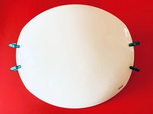 🔴 MAZZEGA  Enorme XL applique lampada da muro a scudo anni 80 vetro di Murano - Foto 1 di 9