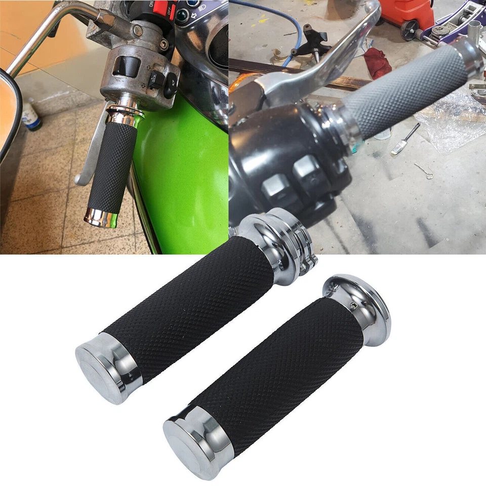 Handlebar 1" Hand Grips For Yamaha V Star 650 950 1100 1300 XVS Custom Classic - Imagem 1 de 4