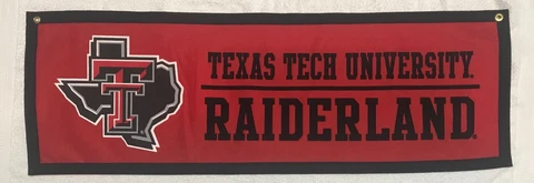 Texas Tech Red Raiders Raiderland  NCAA Banner Cover