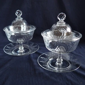 Paire de drageoirs - cristal de Baccarat - modèle Champigny Richelieu - Picture 1 of 13