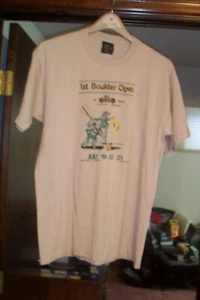 1st BOULDER OPEN BOULDER,CO.1980 DART TURNAMENT T-SHIRT SIZE XLRG GOOD CONDITION - Bild 1 von 10