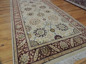 3x12 Pakistani P. style RUNNER Rug wool Gold Red Green Beige Pak./Per. - Picture 1 of 15