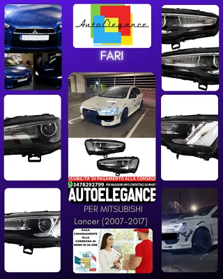 Faros LED DRL Adecuados para Mitsubishi Lancer (2007-2017) Doble Proyector - Imagen 1 de 4