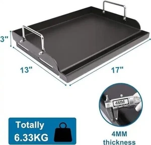 Uniflasy Universal Griddle Flat Top Plate 17" x13” Nonstick Coating Cooking Grid - Picture 1 of 7