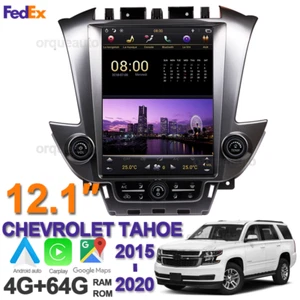 Stereo Radio For Gmc Yukon Chevrolet Tahoe 15-20 Carplay Tesla Screen Gps Navi - Foto 1 di 6