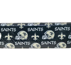 New Orleans Saints ~ Large Logo Pattern NFL Cotton Fabric 1/4 Yard 9” X 58” New - Picture 1 of 21
