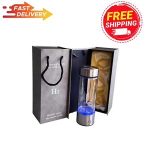 Portable Hydrogen-Rich Alkaline Water Bottle Ionizer Generator Cup USA 100% Genu - Picture 1 of 8