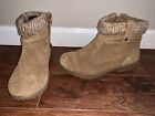 Women's Khombu Laura Winter Snow All Weather Ankle Boots Brown Size 8 