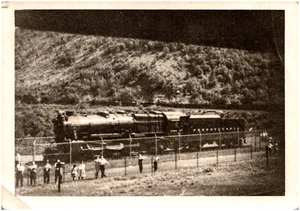 Pennsylvania Railroad PRR 1361 Zug bei Hufeisenkurve Altoona PA 1950er Foto - Bild 1 von 2