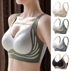 Lifting Anti-Sagging Wireless Push-up Bra, Women Adjustable V Neck No Underwire - Picture 1 of 29