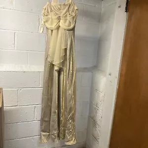 DOLLAR Mother of the bride dress Size L 25% Polyester 75 % Rayon Yellow - Picture 1 of 15