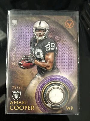 2015 Topps strength Rookie Relic white Ref Amari Cooper Raiders  #25/75 - Image 1 of 2