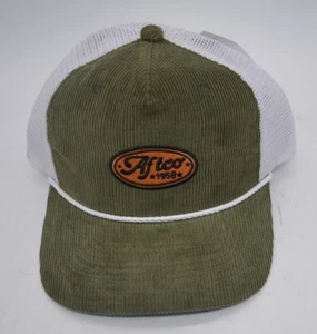 Aftco Omega Corduroy Trucker snap back Cap hat Fishing Outdoor mesh - Picture 1 of 2