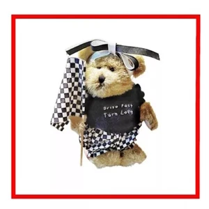 🧸Boyds Bear +STAND+ETIQUETA Racing Drive Fast Turn Edición Limitada LKNEW Solo 1 - Imagen 1 de 24
