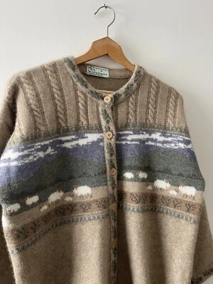 Cárdigan Vintage Paihamu Cachemir Nueva Zelanda Ropa Natural Lana Angora M Foto 1 de 4