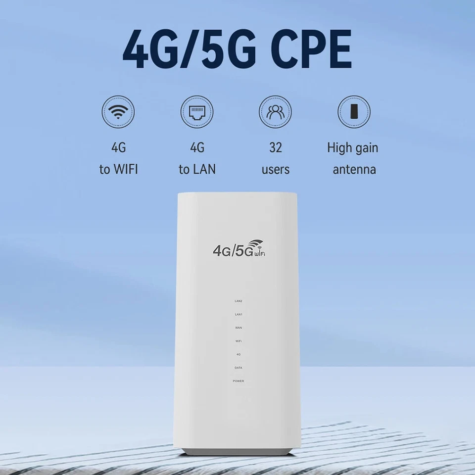 UK 4G LTE WiFi Router - Unlocked Fast 300Mbps with SIM Slot | Indoor/Outdoor - Image 1 of 4