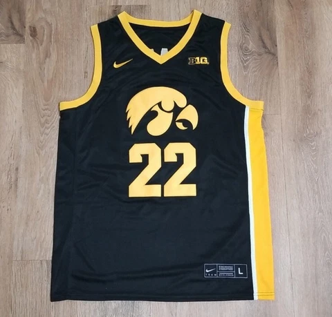 CAITLIN CLARK IOWA STITCHED BLACK JERSEY HAWKEYES MENS L LARGE NEW RARE Cover