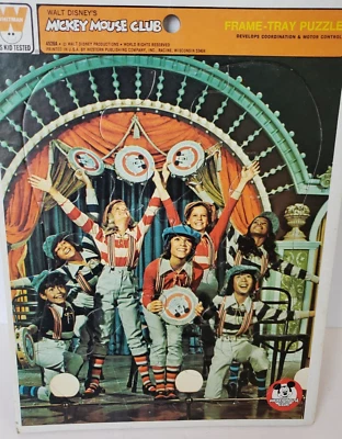 Whitman Frame Tray Puzzle Vintage 1960s 70s Mickey Mouse Club Disney - Image 1 of 4