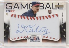 2014 Panini USA Baseball Box Set Game Ball Signatures /25 Devin Ortiz #50 Auto