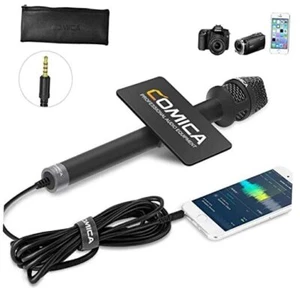 Handheld Interview Microphone 3.5mm TRRS Cardioid Condenser Reporter HRM-S - Picture 1 of 7