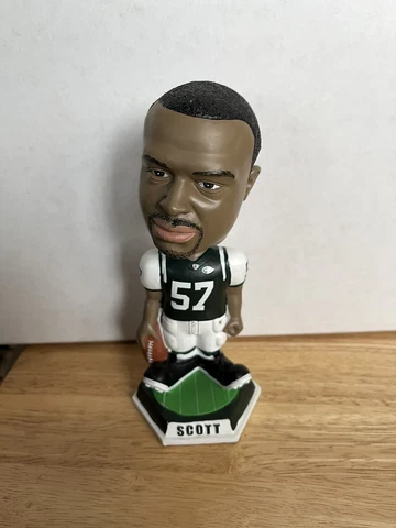 BART SCOTT #57 NEW YORK NY JETS Rare BOBBLEHEAD Bobble Head Ravens ESPN Radio Cover