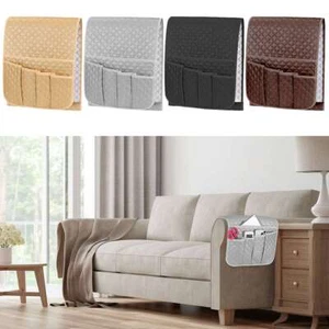 Armrest Organizer TV Remote Holder 5 Pocket Caddy for Couch Sofa Recliner Chair - Picture 1 of 16