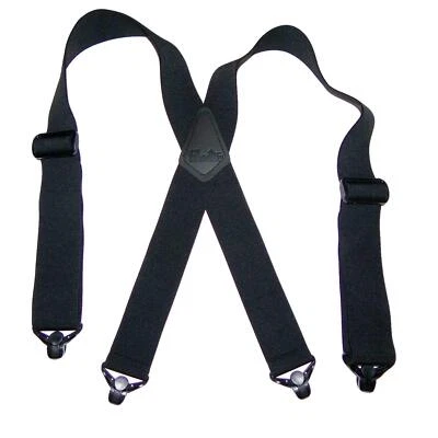 Airport Friendly/No Buzz Suspenders for Men (Black 2" XL) - Image 1 of 4