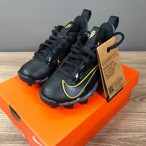 Nike Saquon Barkley Football Cleats Youth Black Yellow HF4325-001 Size 10 C - Picture 1 of 10